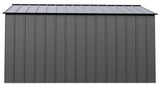 Classic 14x12-ft Charcoal Lockable Metal Shed J5R8 - product image 5
