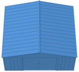 Classic 14x14-ft Blue Grey Corrosion-Resistant Steel Shed T5H3 - product image 4