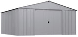 Classic 14x14-ft Flute Grey Corrosion-Resistant Steel Shed C8Q4 - product image 3