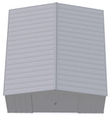 Classic 14x14-ft Flute Grey Corrosion-Resistant Steel Shed C8Q4 - product image 5