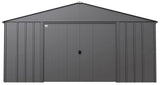 Classic 14x17-ft Charcoal Corrosion-Resistant Steel Shed D3W8 - product image 2