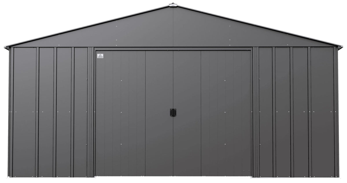 Classic 14x17-ft Charcoal Corrosion-Resistant Steel Shed D3W8 - product image 2