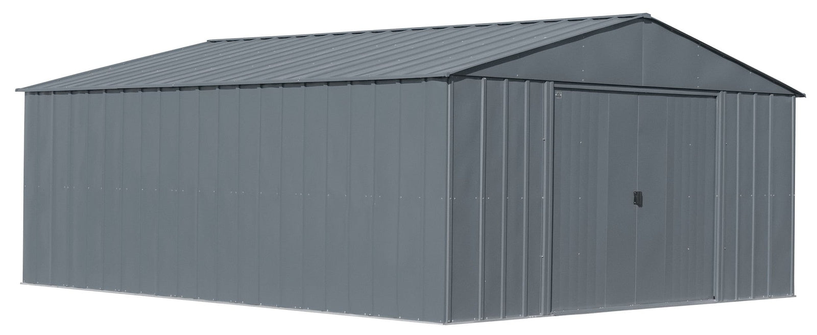 Classic 14x17-ft Charcoal Corrosion-Resistant Steel Shed D3W8 - product image 3