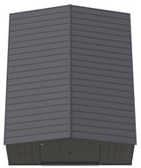 Classic 14x17-ft Charcoal Corrosion-Resistant Steel Shed D3W8 - product image 4