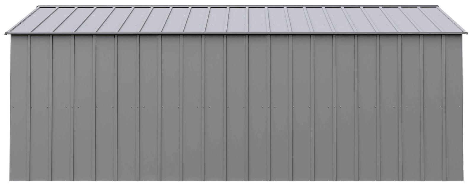 Classic 14x17-ft Flute Grey Corrosion-Resistant Metal Shed H0M2 - product image 5