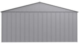 Classic 14x17-ft Flute Grey Corrosion-Resistant Metal Shed H0M2 - product image 6
