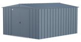 Classic Galvanized Steel Storage Shed, Blue Grey, 10-ft x 12-ft S7I3 - product image 1