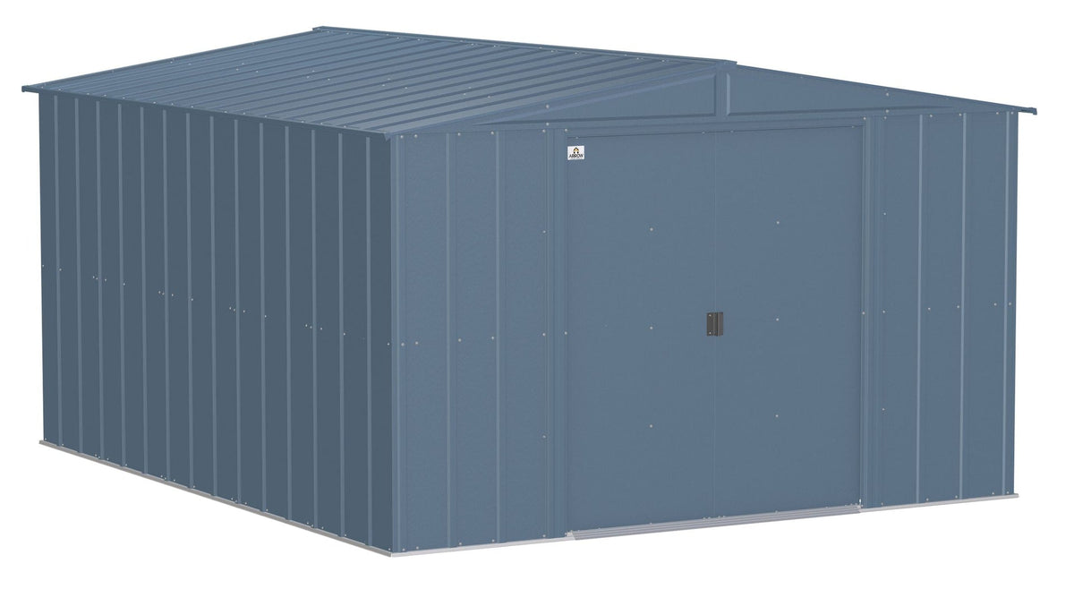 Classic Galvanized Steel Storage Shed, Blue Grey, 10-ft x 12-ft S7I3 - product image 2