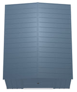 Classic Galvanized Steel Storage Shed, Blue Grey, 10-ft x 12-ft S7I3 - product image 6