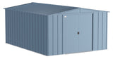 Classic Galvanized Steel Storage Shed, Blue Grey, 10-ft x 14-ft O8L7 - product image 1