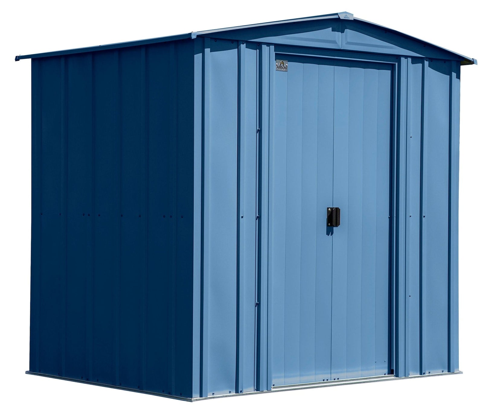 Classic Galvanized Steel Storage Shed, Blue Grey, 6-ft x 5-ft L9N7 - product image 1