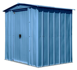 Classic Galvanized Steel Storage Shed, Blue Grey, 6-ft x 5-ft L9N7 - product image 2