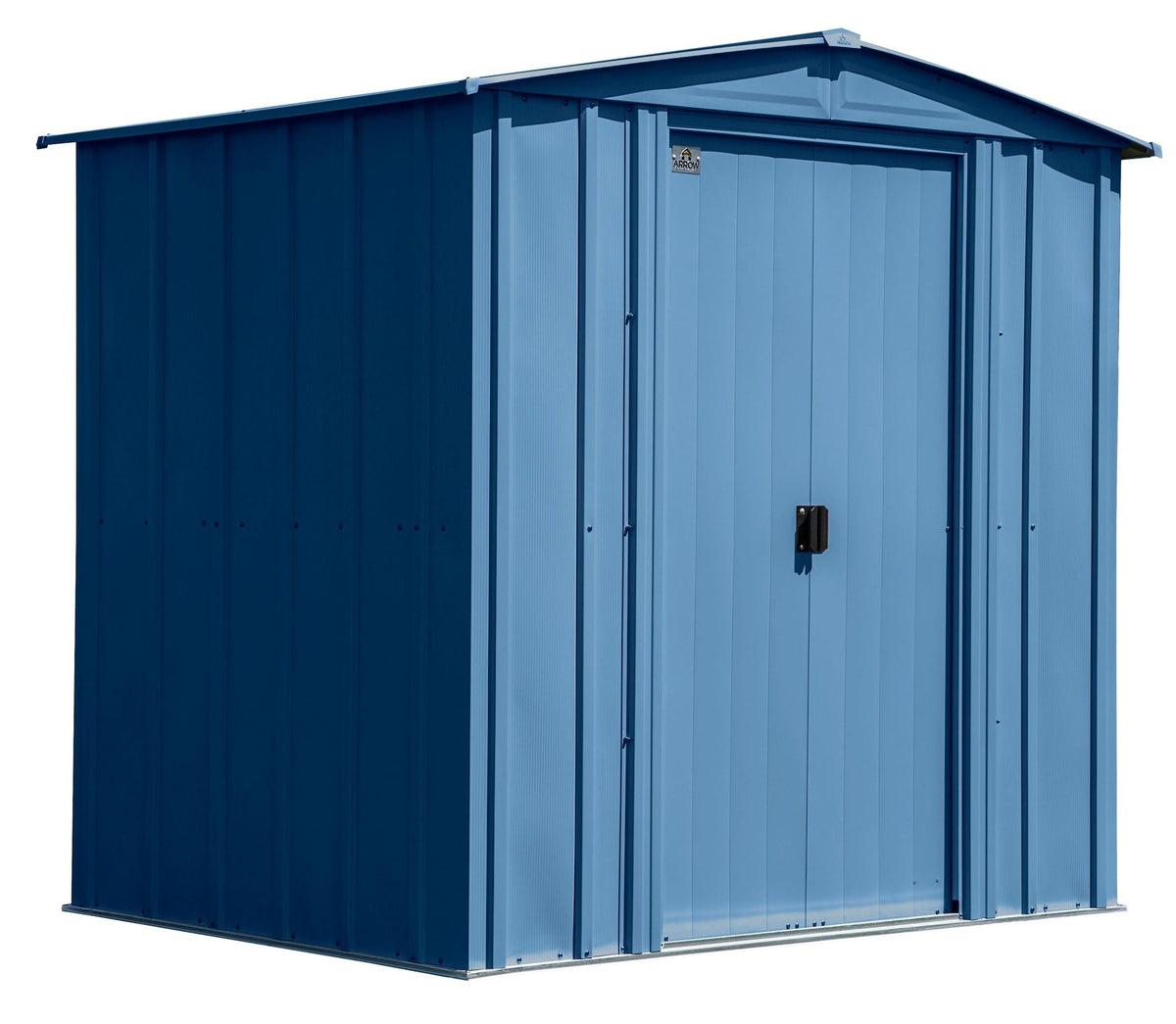 Classic Galvanized Steel Storage Shed, Blue Grey, 6-ft x 5-ft L9N7 - product image 3
