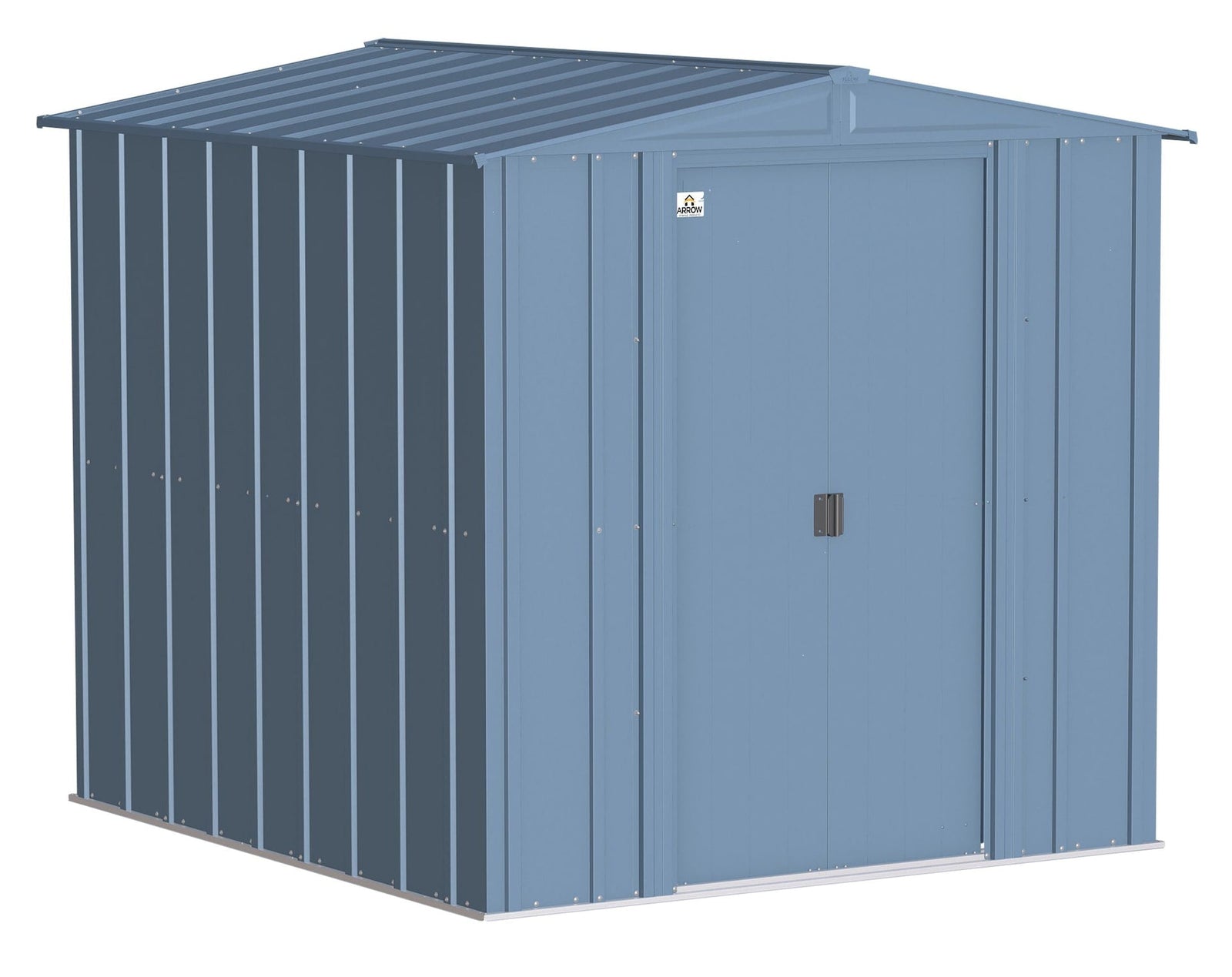 Classic Galvanized Steel Storage Shed, Blue Grey, 6-ft x 7-ft Z4O9 - product image 1