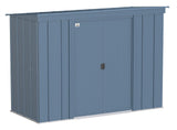 Classic Galvanized Steel Storage Shed, Blue Grey, 8-ft x 4-ft I0H4 - product image 2