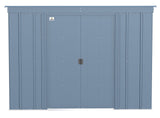 Classic Galvanized Steel Storage Shed, Blue Grey, 8-ft x 4-ft I0H4 - product image 3
