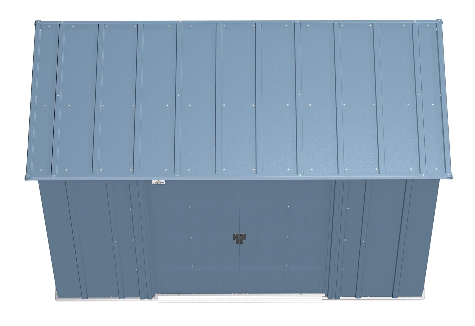 Classic Galvanized Steel Storage Shed, Blue Grey, 8-ft x 4-ft S7E8 - product image 5