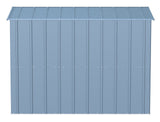Classic Galvanized Steel Storage Shed, Blue Grey, 8-ft x 4-ft S7E8 - product image 6