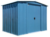 Classic Galvanized Steel Storage Shed, Blue Grey, 8-ft x 6-ft F0M5 - product image 3