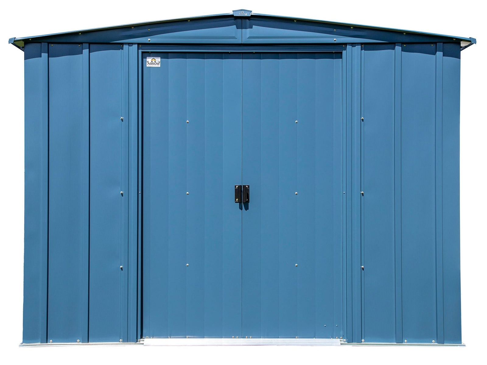 Classic Galvanized Steel Storage Shed, Blue Grey, 8-ft x 6-ft F0M5 - product image 5