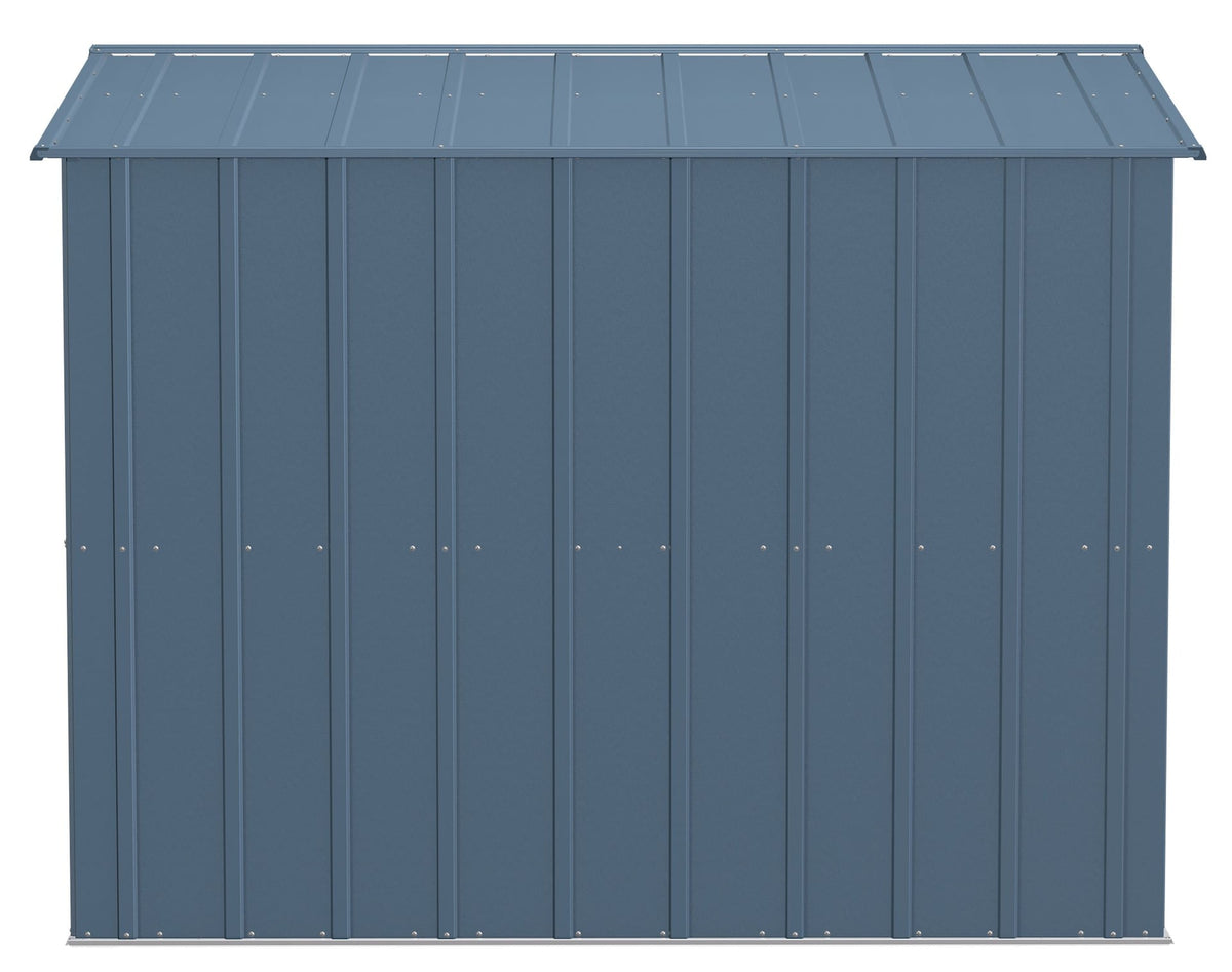 Classic Galvanized Steel Storage Shed, Blue Grey, 8-ft x 8-ft V7O4 - product image 5