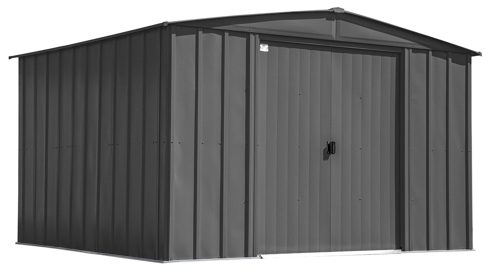 Classic Galvanized Steel Storage Shed, Charcoal, 10-ft x 12-ft Q0F0 - product image 2