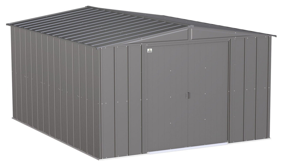 Classic Galvanized Steel Storage Shed, Charcoal, 10-ft x 12-ft Q0F0 - product image 4