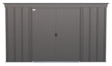 Classic Galvanized Steel Storage Shed, Charcoal, 10-ft x 4-ft T0V6 - product image 3