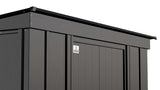 Classic Galvanized Steel Storage Shed, Charcoal, 10-ft x 4-ft T0V6 - product image 7