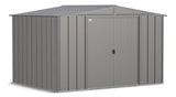 Classic Galvanized Steel Storage Shed, Charcoal, 10-ft x 8-ft N9E8 - product image 1