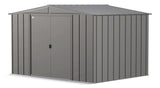 Classic Galvanized Steel Storage Shed, Charcoal, 10-ft x 8-ft N9E8 - product image 2