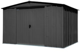 Classic Galvanized Steel Storage Shed, Charcoal, 10-ft x 8-ft N9E8 - product image 3