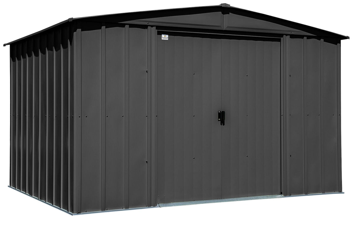 Classic Galvanized Steel Storage Shed, Charcoal, 10-ft x 8-ft N9E8 - product image 4