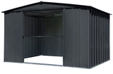 Classic Galvanized Steel Storage Shed, Charcoal, 10-ft x 8-ft N9E8 - product image 7