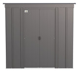 Classic Galvanized Steel Storage Shed, Charcoal, 6-ft x 4-ft U8I4 - product image 3