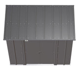 Classic Galvanized Steel Storage Shed, Charcoal, 6-ft x 4-ft U8I4 - product image 6