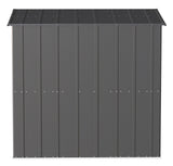 Classic Galvanized Steel Storage Shed, Charcoal, 6-ft x 4-ft U8I4 - product image 8