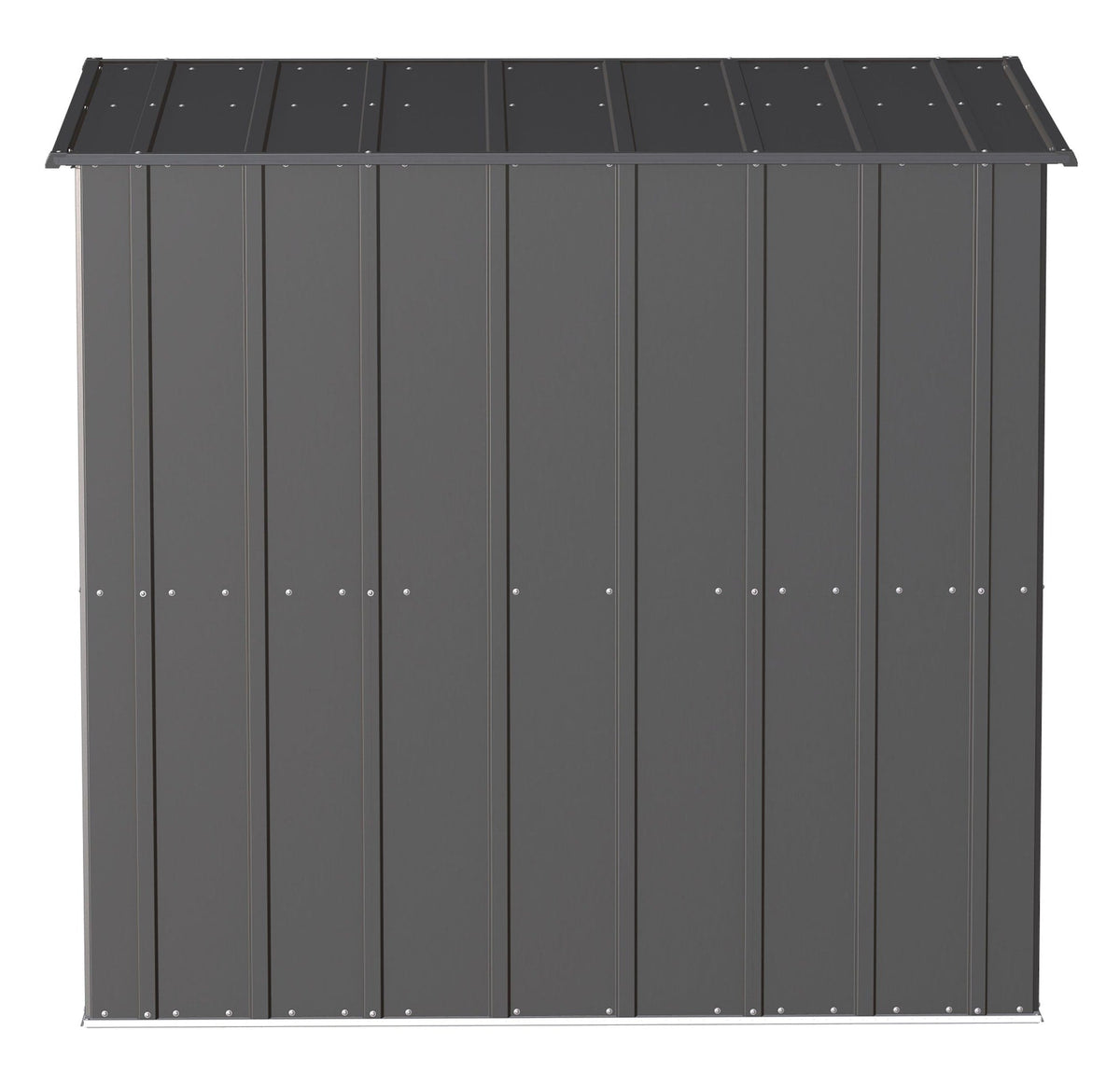 Classic Galvanized Steel Storage Shed, Charcoal, 6-ft x 4-ft U8I4 - product image 8