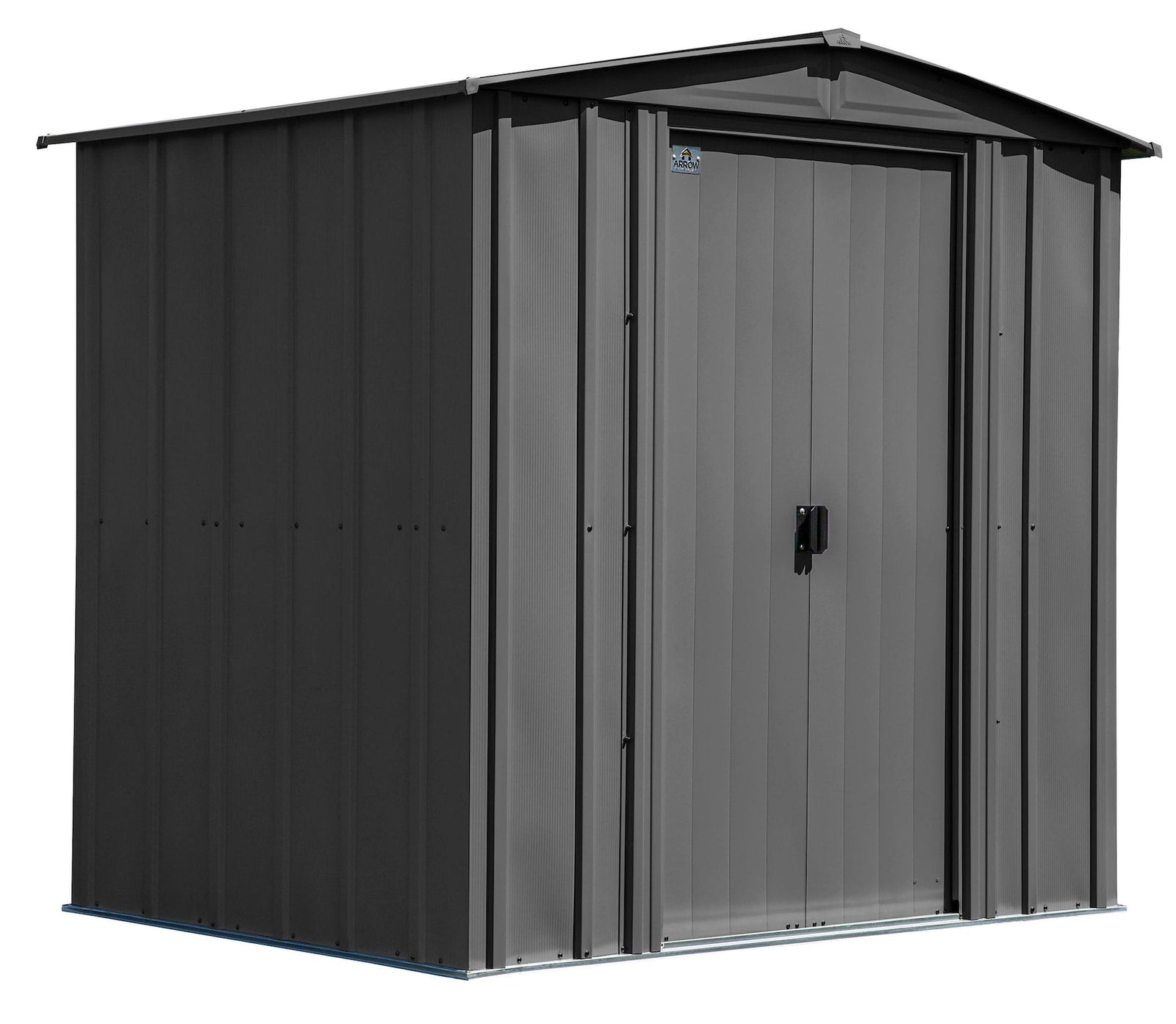Classic Galvanized Steel Storage Shed, Charcoal, 6-ft x 5-ft S3R0 - product image 1