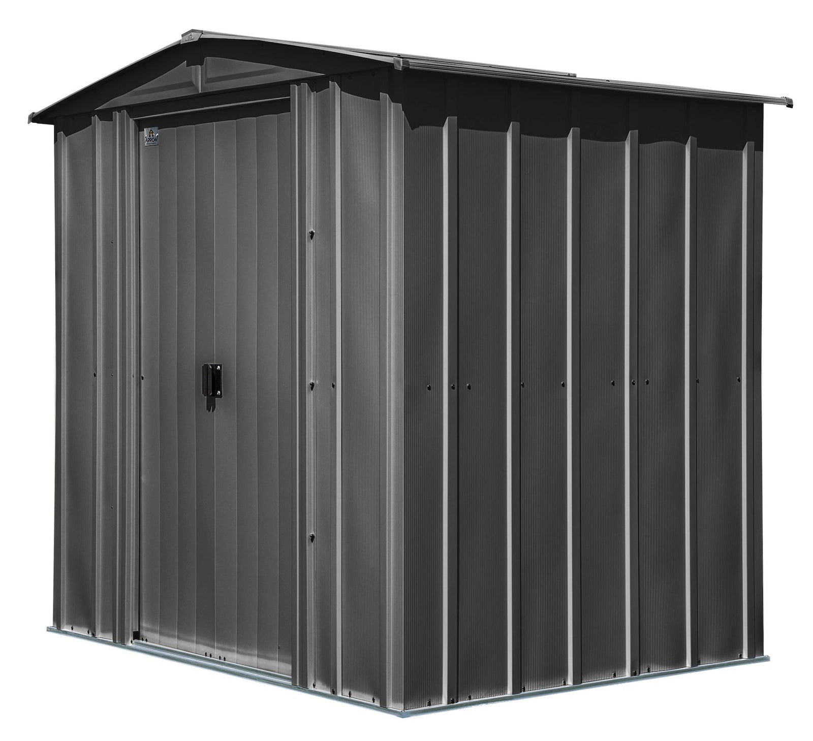 Classic Galvanized Steel Storage Shed, Charcoal, 6-ft x 5-ft S3R0 - product image 2