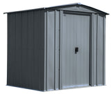 Classic Galvanized Steel Storage Shed, Charcoal, 6-ft x 5-ft M5O0 - product image 3