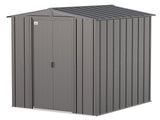 Classic Galvanized Steel Storage Shed, Charcoal, 6-ft x 7-ft P7Z1 - product image 1