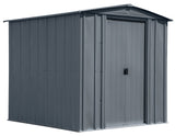 Classic Galvanized Steel Storage Shed, Charcoal, 6-ft x 7-ft P7Z1 - product image 3