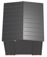 Classic Galvanized Steel Storage Shed, Charcoal, 6-ft x 7-ft P7Z1 - product image 5