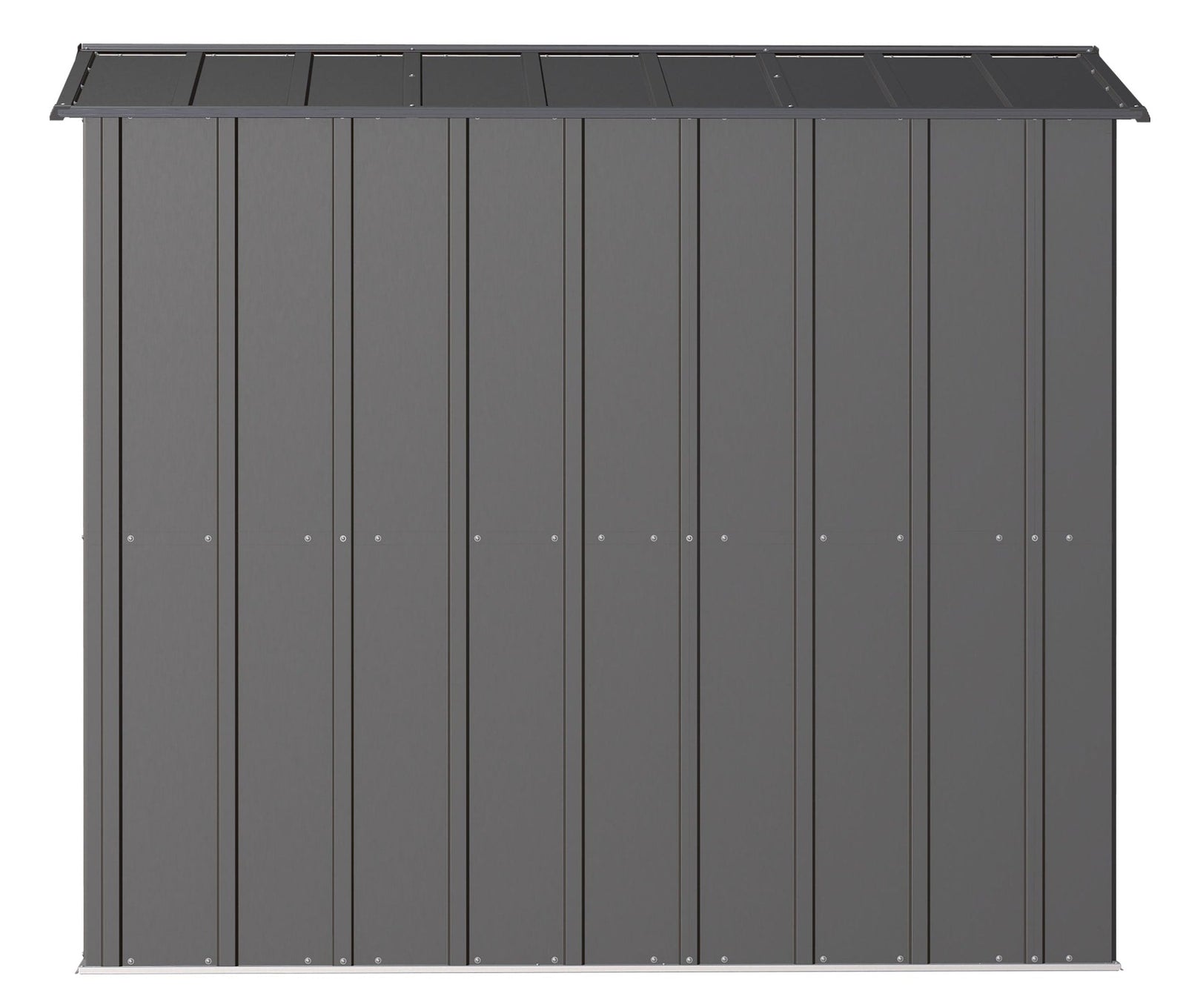 Classic Galvanized Steel Storage Shed, Charcoal, 6-ft x 7-ft P7Z1 - product image 6