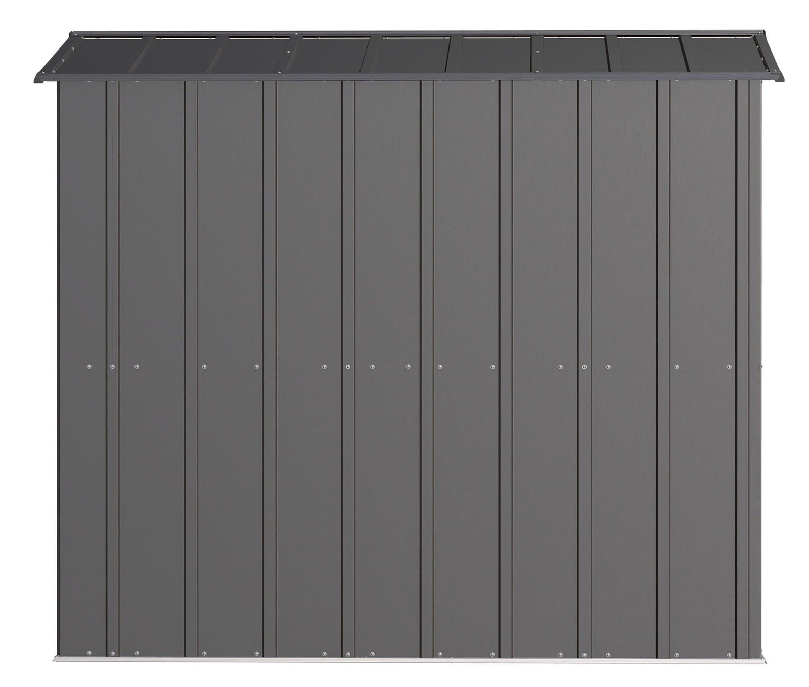 Classic Galvanized Steel Storage Shed, Charcoal, 6-ft x 7-ft P7Z1 - product image 7