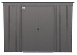 Classic Galvanized Steel Storage Shed, Charcoal, 8-ft x 4-ft U9A6 - product image 3