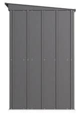 Classic Galvanized Steel Storage Shed, Charcoal, 8-ft x 4-ft U9A6 - product image 4