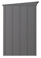 Classic Galvanized Steel Storage Shed, Charcoal, 8-ft x 4-ft U9A6 - product image 5