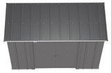 Classic Galvanized Steel Storage Shed, Charcoal, 8-ft x 4-ft U9A6 - product image 6